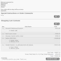 Order Confirmation Page